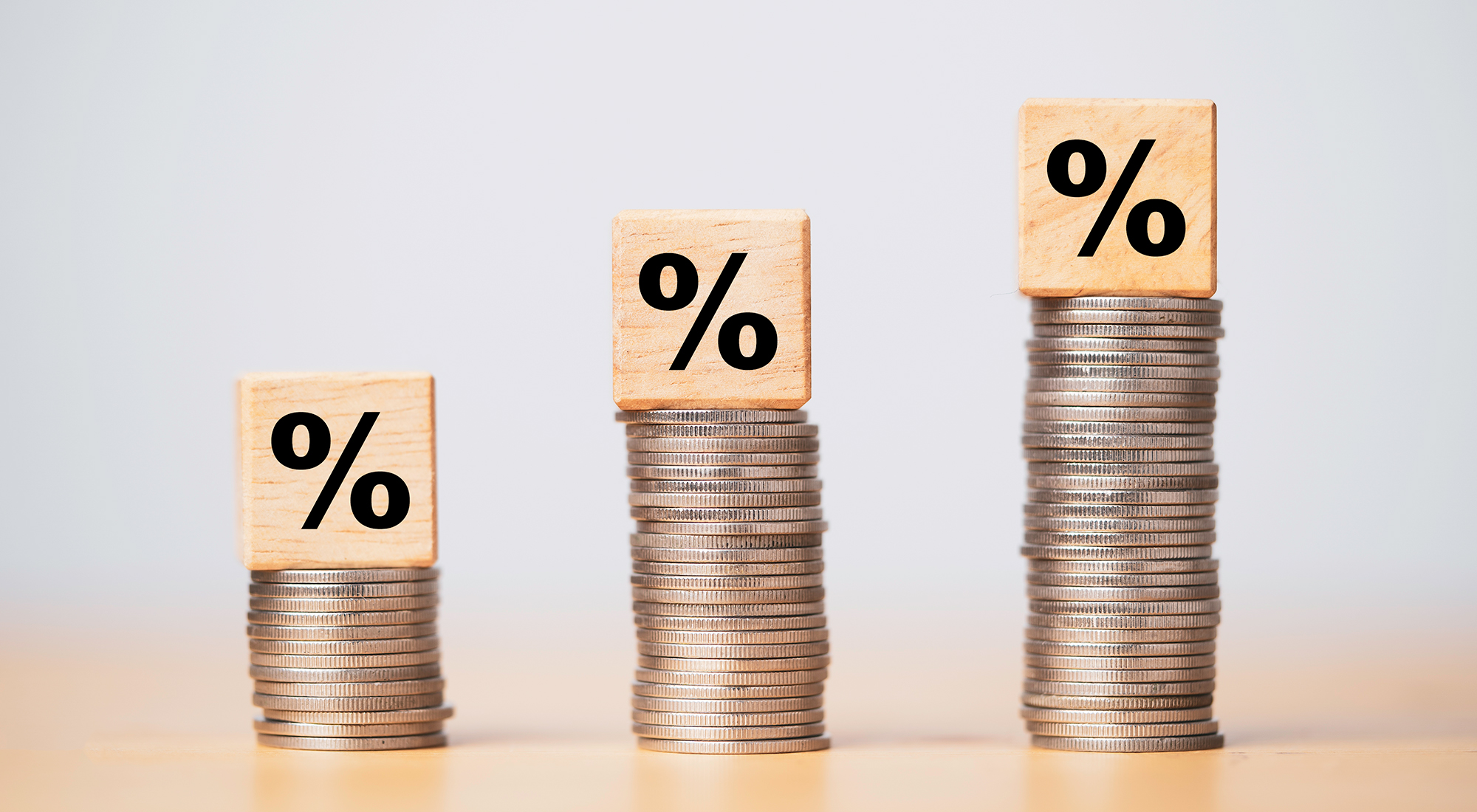 Interest rate cubes on coins